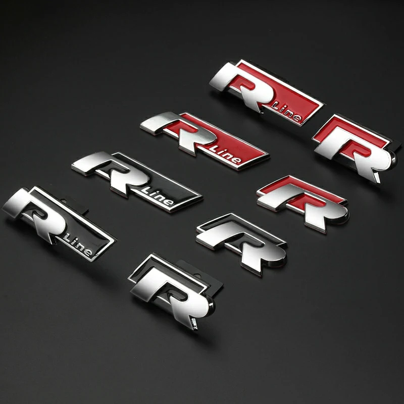 3D Metal Sport Sticker Badge Body Sticker For Volkswagen Golf R Rline Tiguan Touareg Polo GTI CC Passat r36 Scirocco Auto Parts