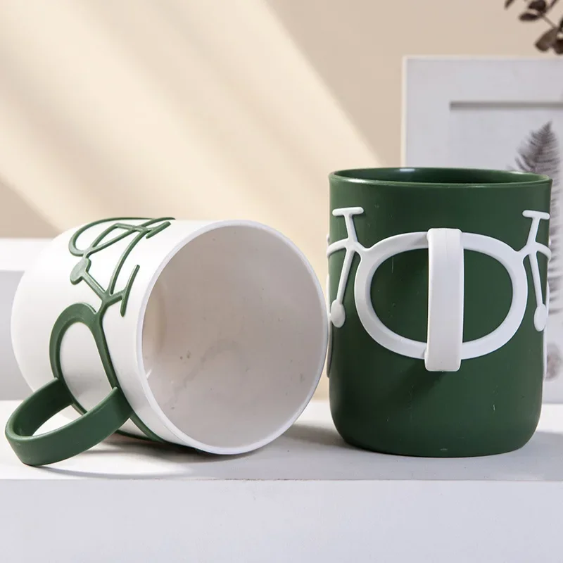 Bicycle Styling Toothbrush Cup Bathroom Supplies Safety PP Cup Toothbrush Holder Gargle Bathroom Decoration Accessories toothbrush cup toothbrush cup set