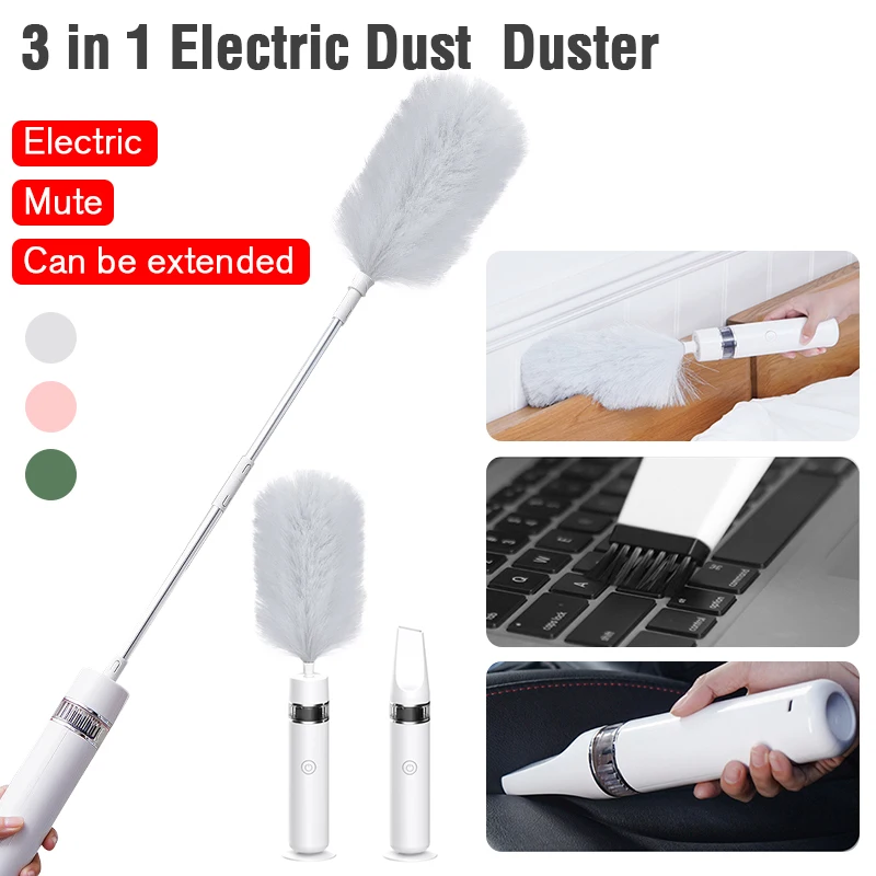 

Automatic Feather Car Household Electric Retractable Dust Cleaning Brush Dust Brush Duster Duster Cleaner Computer Collector