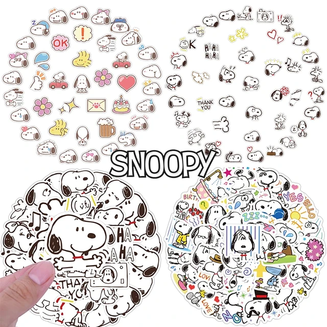 40PCS Snoopy Skateboard Fashion Cute Stickers for Suitcase PVC