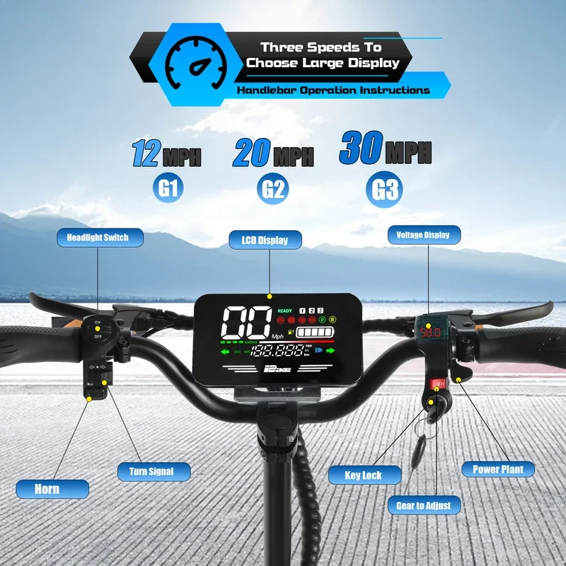 Q30 Adult Electric Scooter-2500W Motor,30MPH Top Speed,48V16AH Battery,11-Inch Off-Road Tires,Folding Sport Commuter E-Scooter
