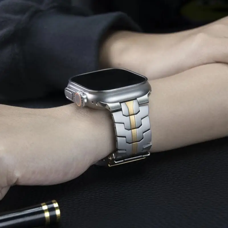 Sophisticated Stainless Steel Metal Strap