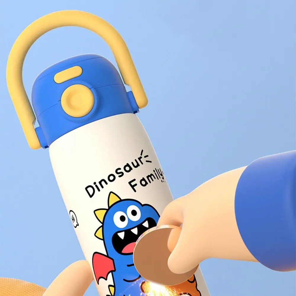 Gift Creative Thermal Water Bottle Portable 500ML Outdoor Insulated Mug Leak-proof Double Wall Drinking Straw Cup Household