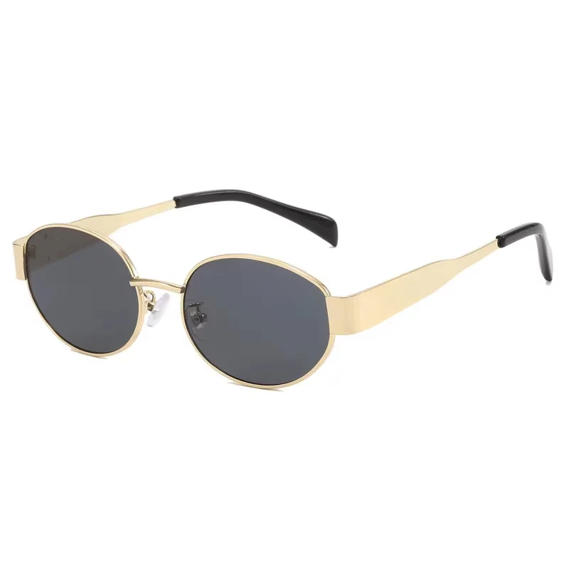 Steampunk retro sunglasses Women's Oval Fashion Classic Small Metal Brand Glasses UV400