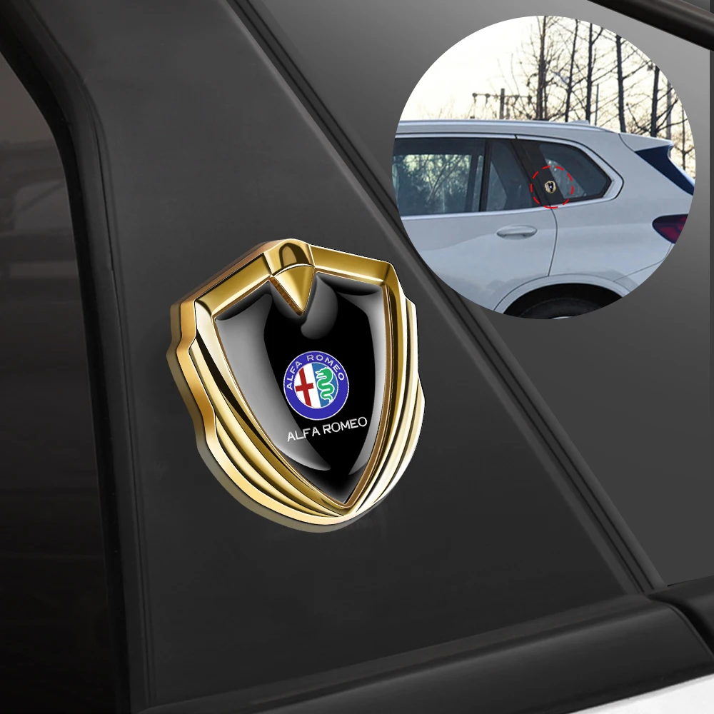 Alfa Romeo Metalen 3D Sticker - Krasbestendigheid