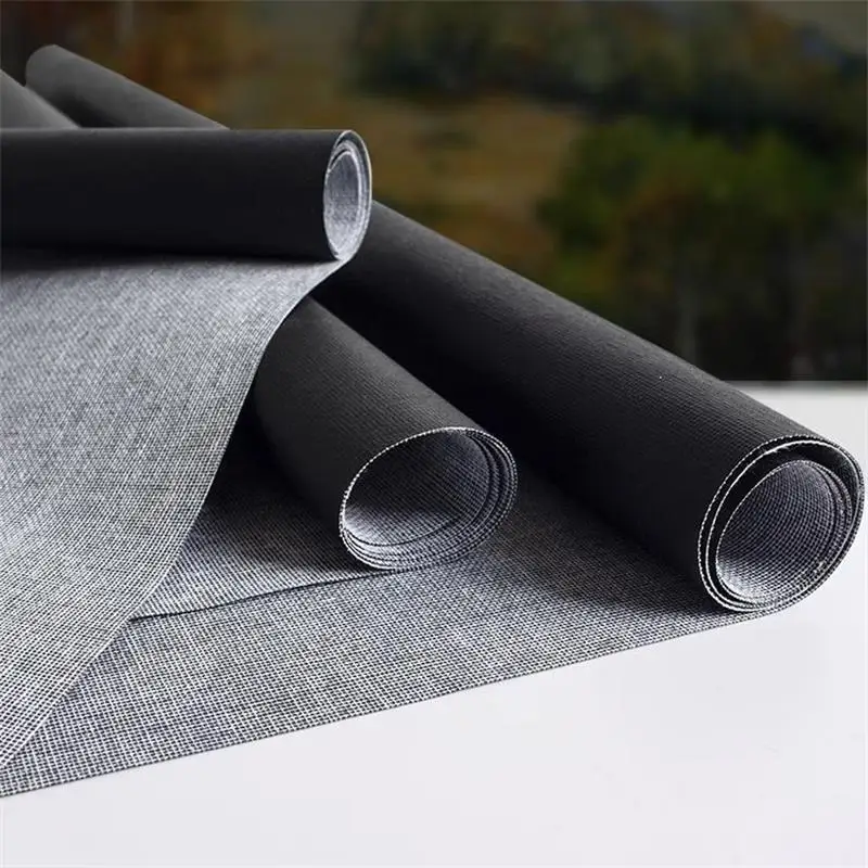 1.61m wide black color primed cotton canvas roll with price
