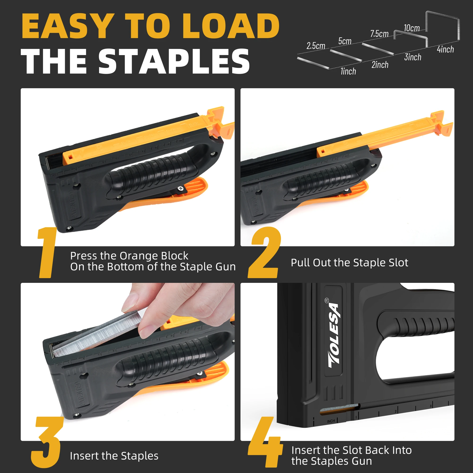 Pistole Per Graffette Resistenti Pinzatrice Heavy Duty Pistole Per Graffette Trackers Mitragliatrici Per Mobili In Legno Lavorazione Del Legno - Foto 13