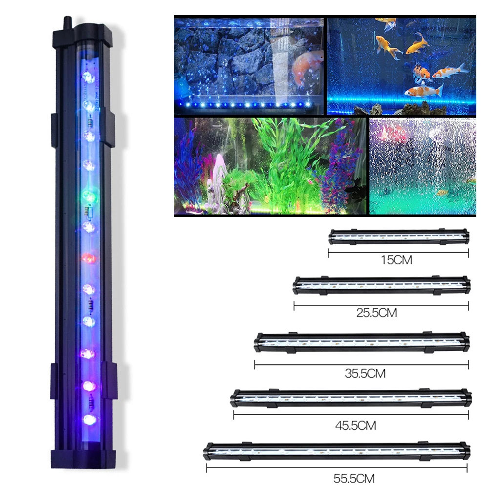 Luz LED de burbuja colorida para acuario, luz de Flash lenta que cambia de  Color, impermeable, Clip de luz de buceo, lámpara de decoración para pecera  - AliExpress