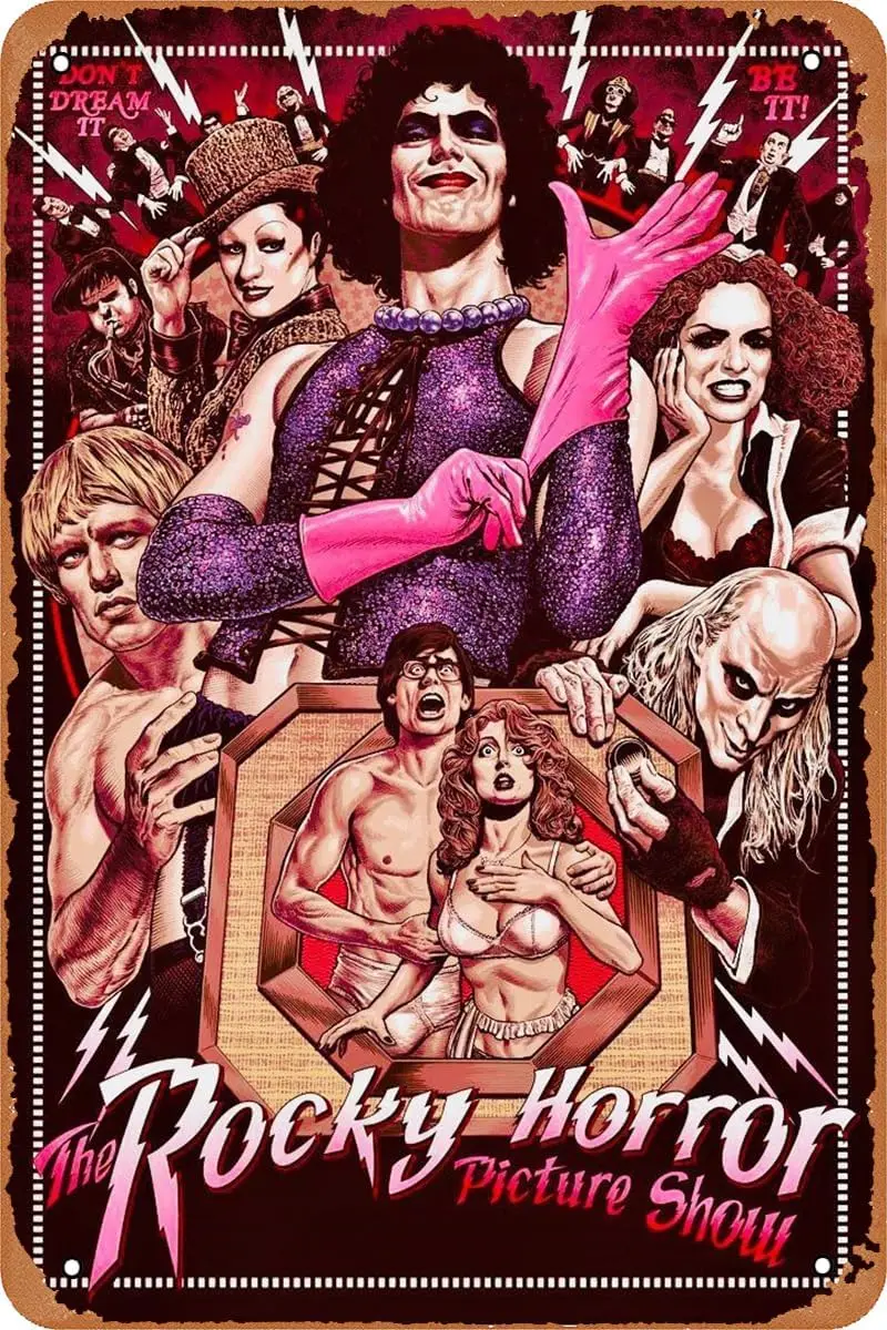 

Металлическая винтажная вывеска в стиле ретро, жестяная вывеска, Рокки, ужасы, картина, Постер фильмов для дома, декор стен, кафе, бар, офис, арт-вывеска, подарок 1