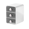 3 Tiers Makeup Organizer Holder Cosmetic Storage Box Bathroom Countertop Organizer White-B 1