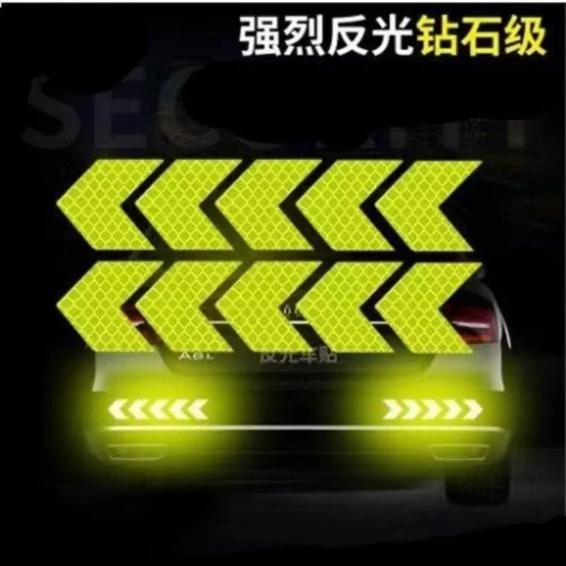 12PcsBikeFrameStickerArrowReflectiveStickerCarMotorcycle