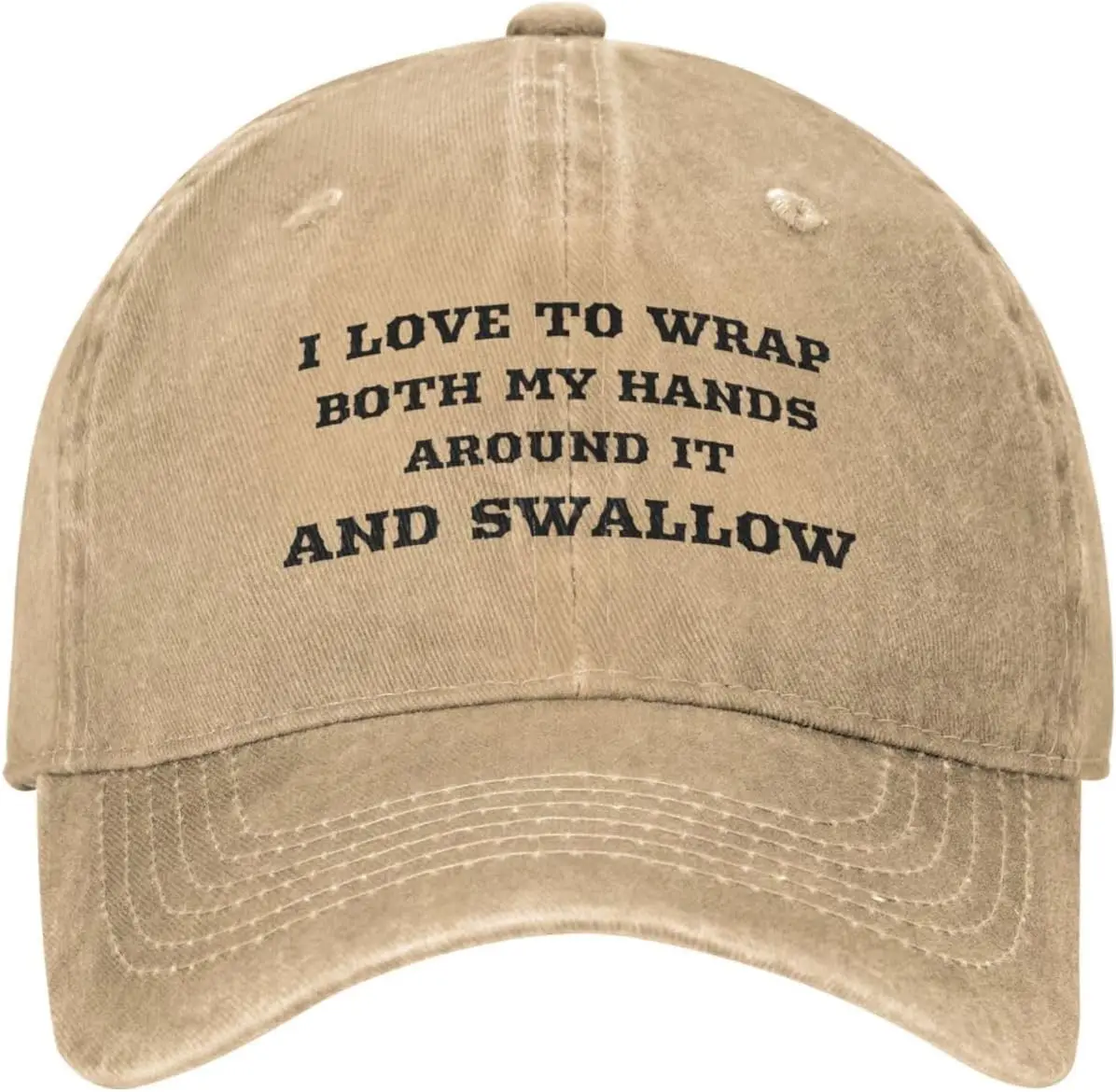 

Funny Hat I Love to Wrap Both My Hands Around It and Swallow Hat for Women Baseball Cap Fashionable Hats