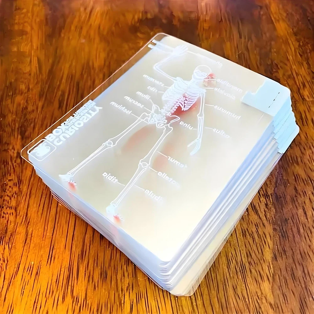 Mannequin The Body Deck Human Anatomy Playing Cards X-Ray Transparent Anatomy Poker Cards Skeleton Playing Cards 3D Image Cards