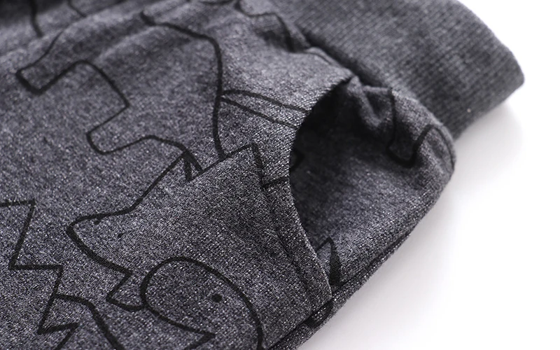 Gray Children'Clothing 2025 Autumn Spring Dinosaurs Toddler Baby Boys Trousers Kids Clothes Sweatpants Pants Cotton
