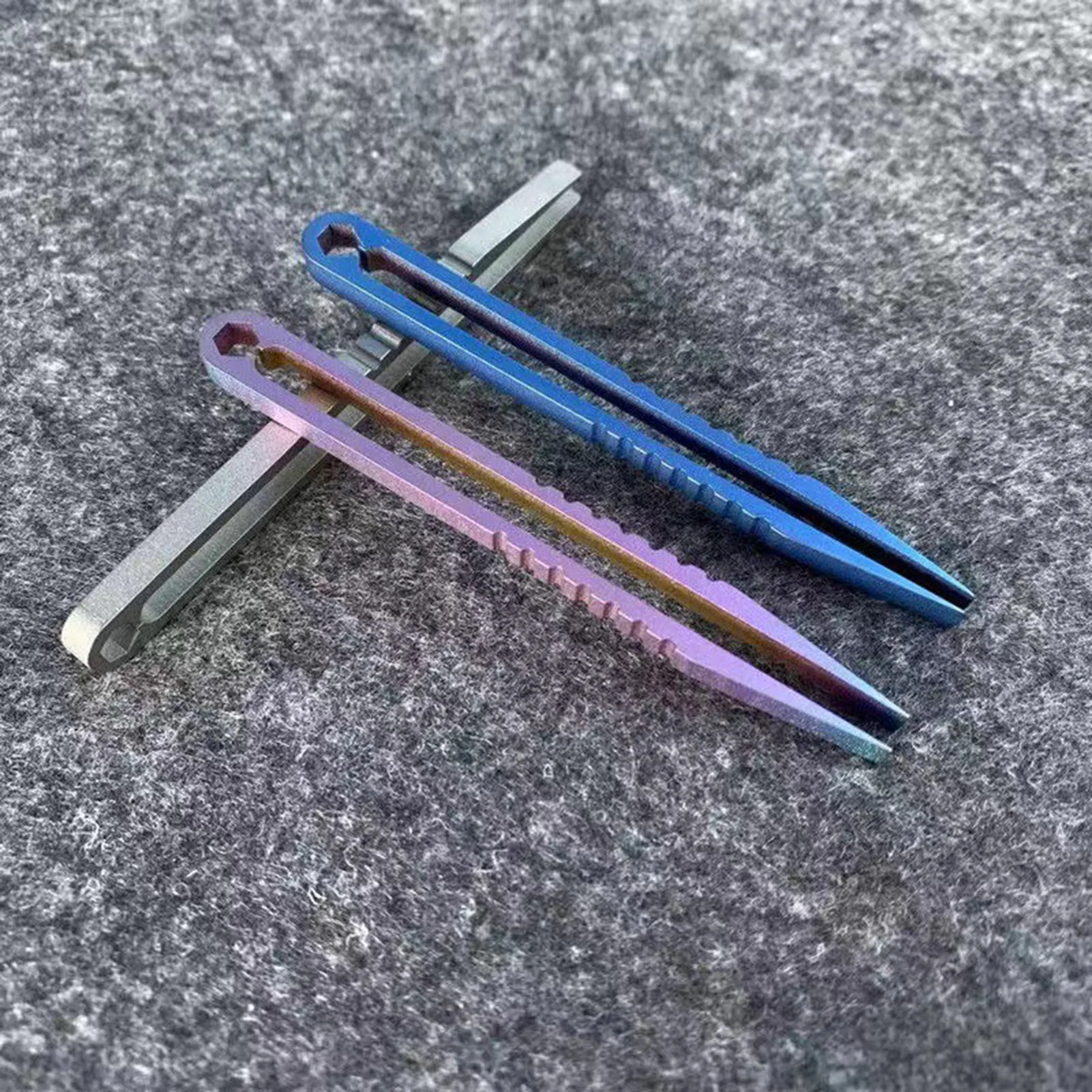 Mini Metal Tweezers Rustproof Clamping Pick Up Clip For Climbing Mini Tweezer