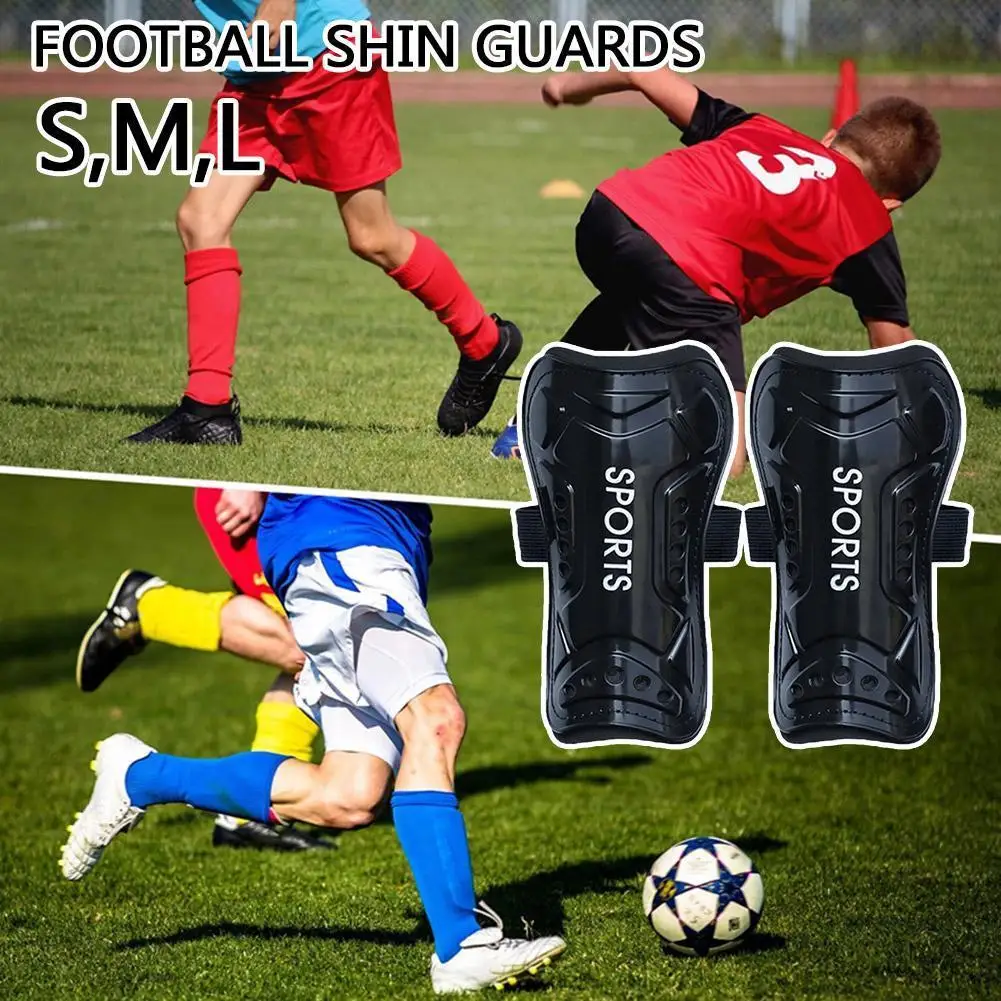 New Football Shin Guards ABS Material Leg Protector Kids Adults Pads Support Exercise Knee Shin Soccer Football Equipm G6G9