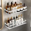 Bathroom Shelf 30/40/50 cm Kitchen Wall Shelf Shower Holder Storage Rack Towel Bar Robe Bathroom Accessorie 5