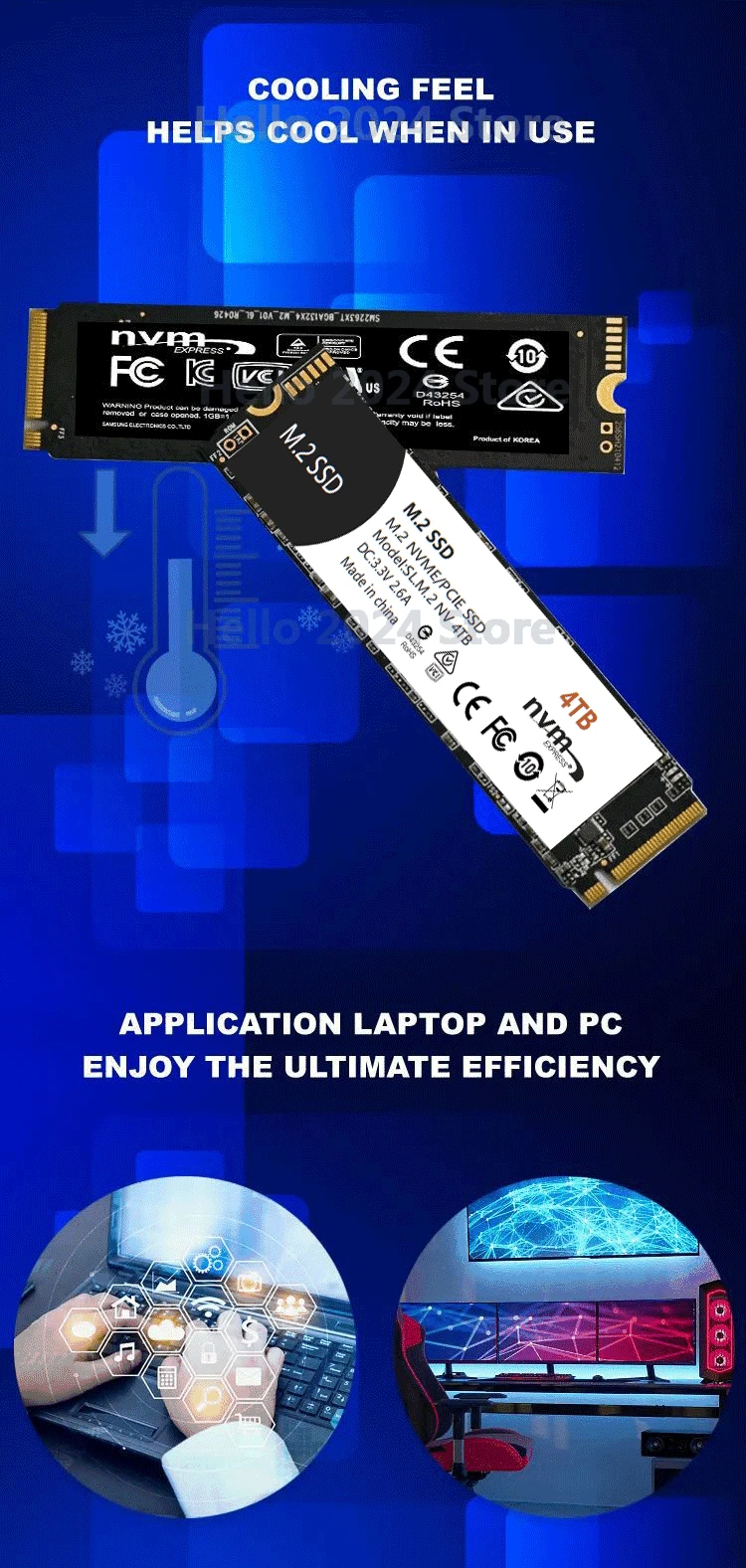 PC Ʈ ũž  ָ Ʈ ̺, M.2 NVMe SSD 2280, 512GB PCIE 3.0x4 SSD ϵ ̺, 2TB, 1TB, 4TB, 8TB, 7500MB/s