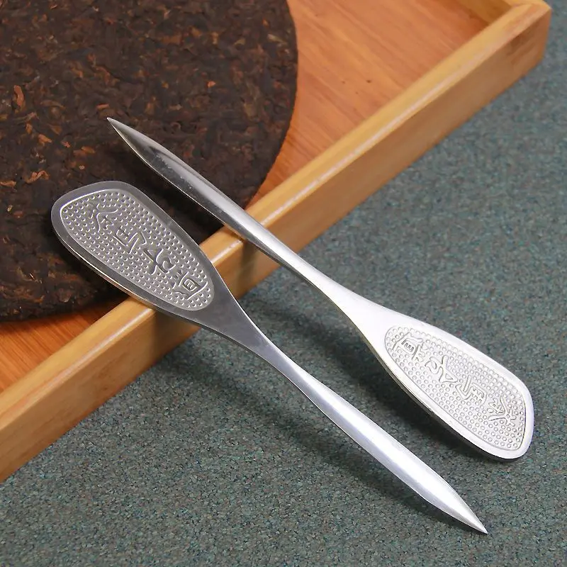 Stainless steel ancient horse tea knife prying tea cake tool Pu 'er kung fu ceremony set accessories