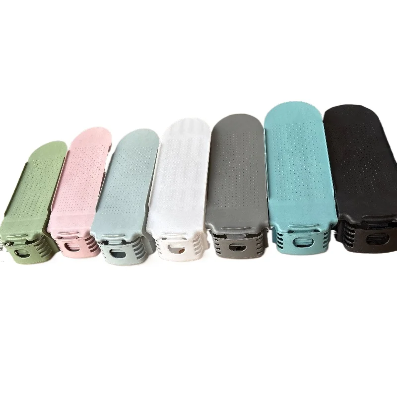 10pcs 4 Gears Adjustable Shoe Stacker Slots Organizer Space Saving - Image 2