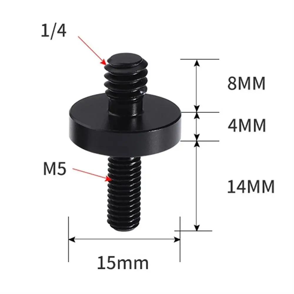 1/4 to M5 Conversion Screw Lengthened Thread Camera Photography Accessories Mount Screw Tripod Ballhead Projector Adapter Screw images - 6