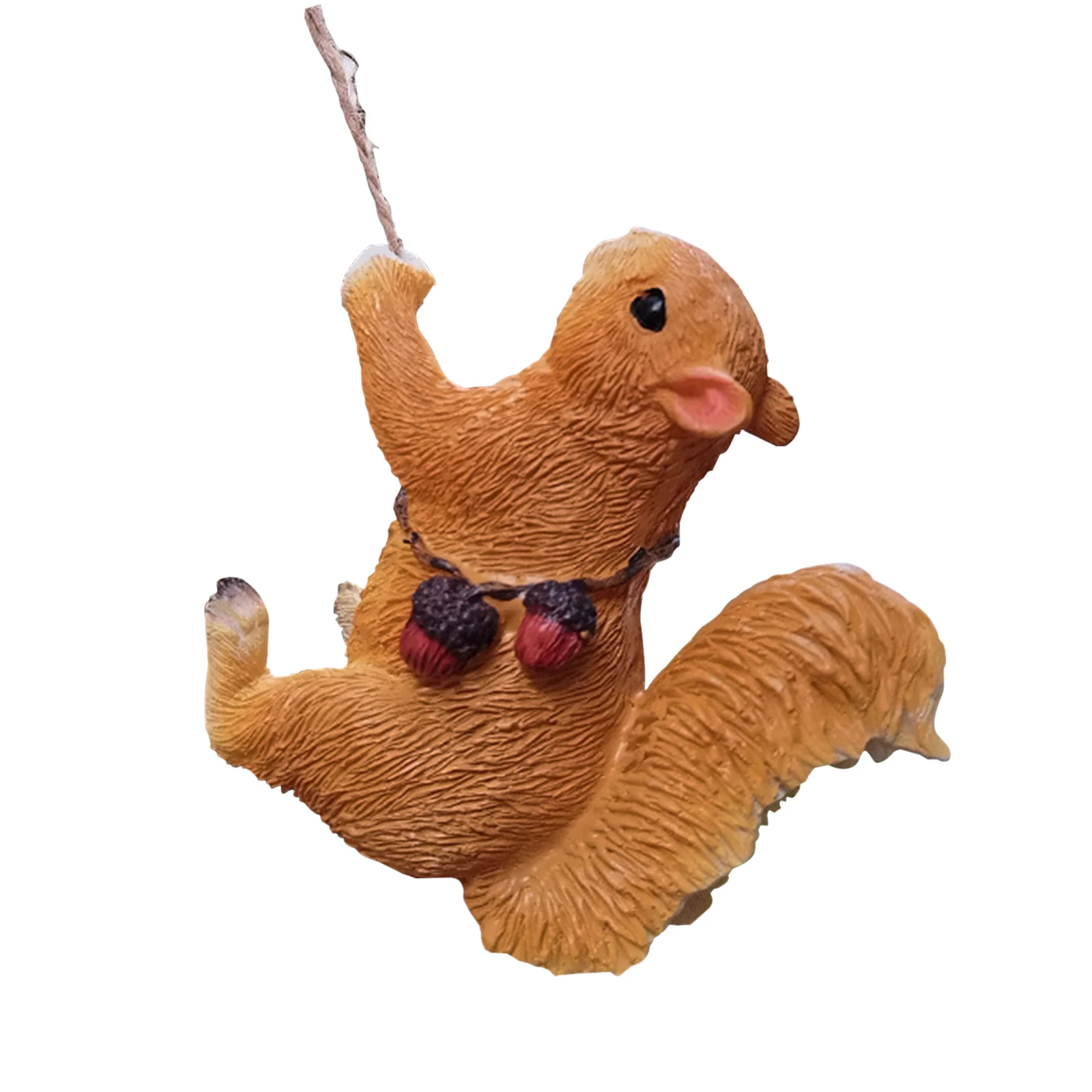 

Fake Squirrel Tree Decorative Ornaments Simulated Climbing Animal Statue Outdoor Garden Decoration