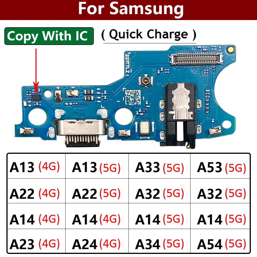 

Новая зарядная Плата USB-порт док-станция Соединительный гибкий кабель для Samsung A13 A23 A53 A22 A32 A14 A24 A34 A54 4G Φ A145 A146