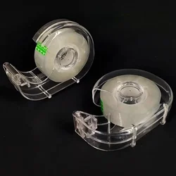 Versatile Transparent Tape and Refillable Dispenser for Office, Craft, and Gift Wrapping Tasks (2PCS Cutter)