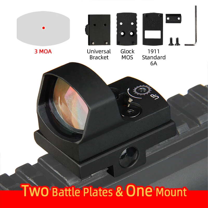 

Red Dot sight Airgun Scope Riflescope airsoft 3MOA Dot with reflex sight Mount fit 1911 G17 in Hunting Optics HK2-0129