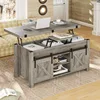 SEDETA Lift Top Coffee Table, 4 in 1 Multi-Function Convertible Coffee Tables with Storage and Hidden Compartment 2
