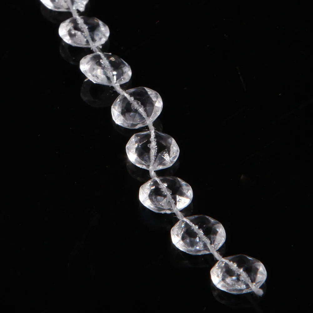 30M/Roll Living Room Partition Bead Curtains Acrylic Crafts Decorative Tassel Beads Strings Pendant Accessory for Birthday Party