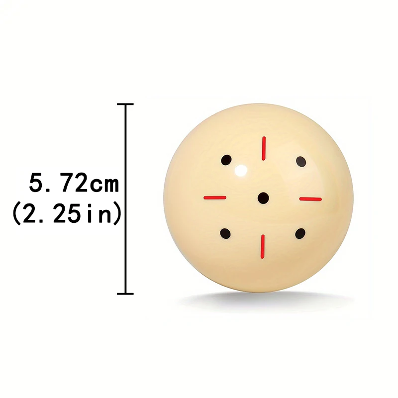 Billiards training cue ball diameter 57.2mm single-sided polka dot beginners practice ball