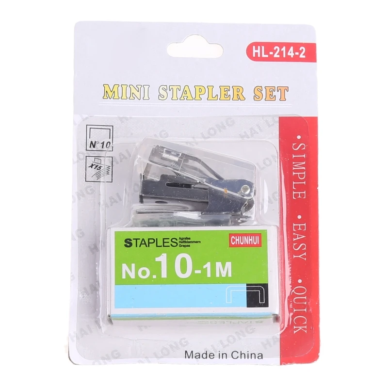 Mini Stapler Fit Onto 10# for Staples 12 Sheet Capacity Portable Durable Stapler With Built In Staple Remover Cute Stapl push stapler,mini stapler set,staple remover