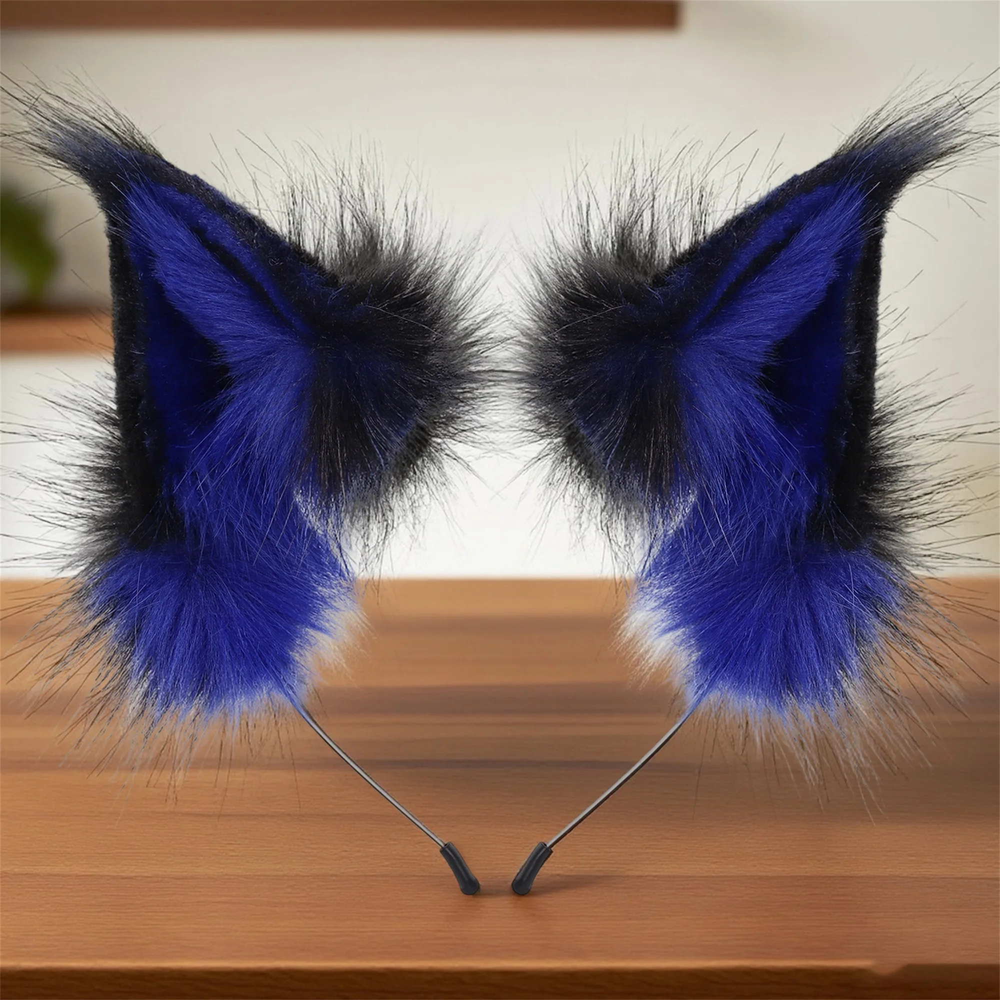Cute Cat Ear Hair Band Faux Fur Animal Headband for Cosplay & Halloween