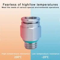 PC pneumatic quick connector 304 stainless steel G thread M5 M6 1/8" 1/4" 3/8" 1/2" BSP external thread pipe water gas connector 3