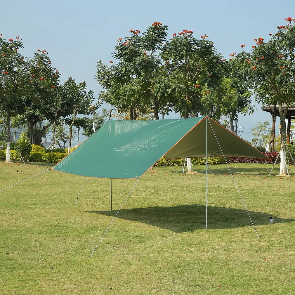 3x5m Awning Waterproof Tarp Tent Shade Ultralight Garden Canopy Sunshade Outdoor Camping Hammock Rain Fly Beach Sun Shelter outdoor awnings