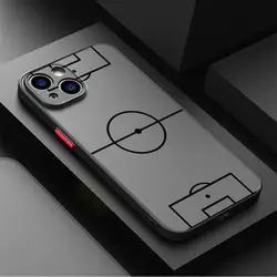 Football Pattern Shockproof Phone Case - Humorous Design, Durable Hard Cover - iPhone 12 Mini (Black - YYDSS3433)