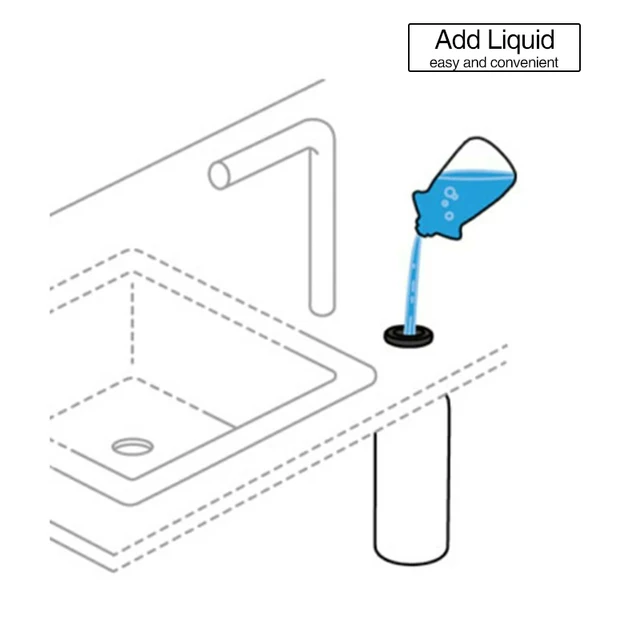 อ่างล้างจานสำหรับห้องครัวสีดำเครื่องจ่ายสบู่เหลว 3