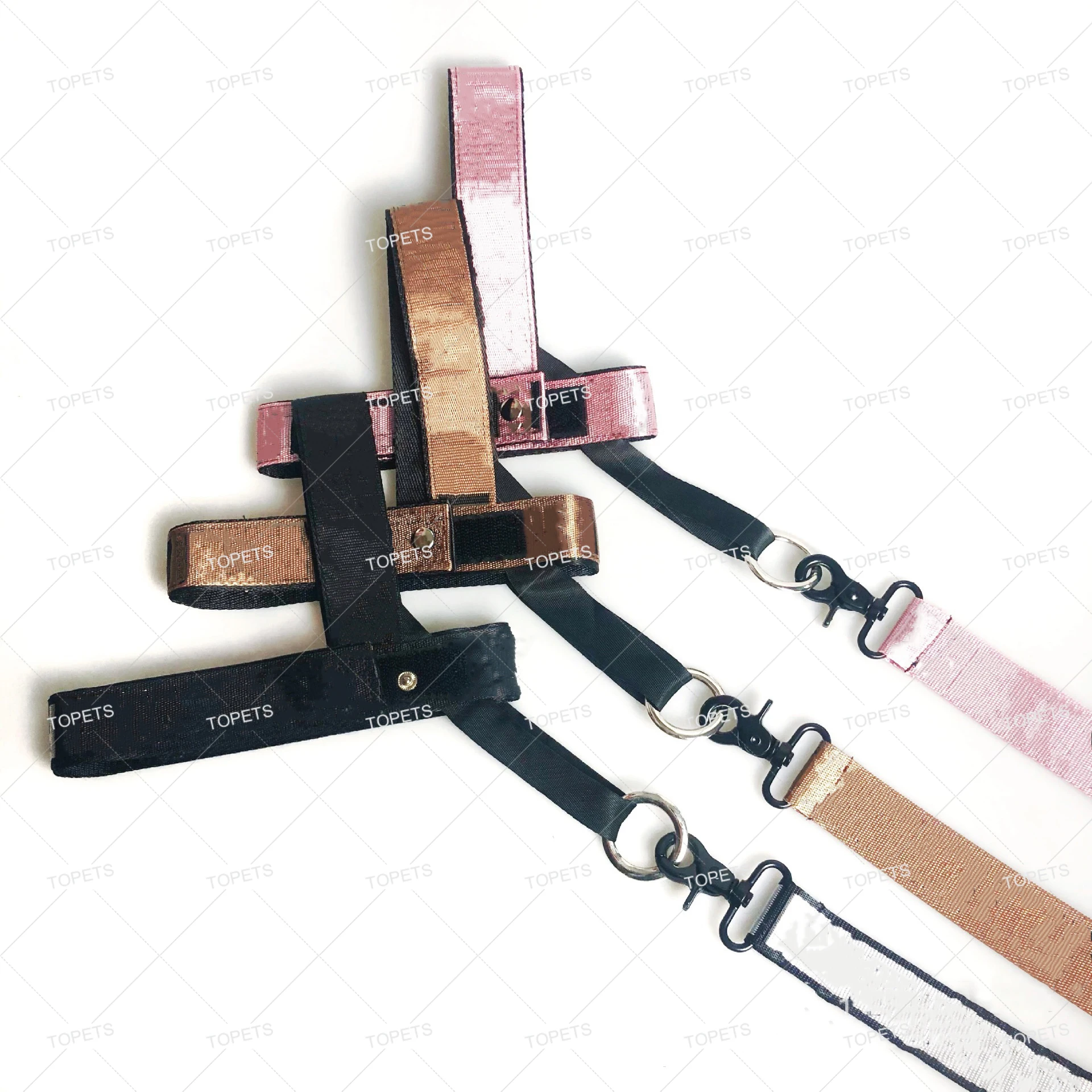 TOPETS Designer Pet Harness with Leash Set Nylon Dog Harness for French