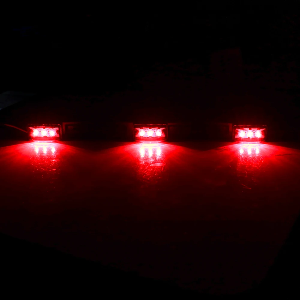 Side Marker Lamp Bar Truck Trailer Rear Brack Lights Car-Styling 9 LED 12V for Pickup Truck RV CAR