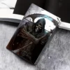 Gothic Skull and Roses Cigarette Case - Standard 84mm Size, No Battery Required, Lid Closure 2