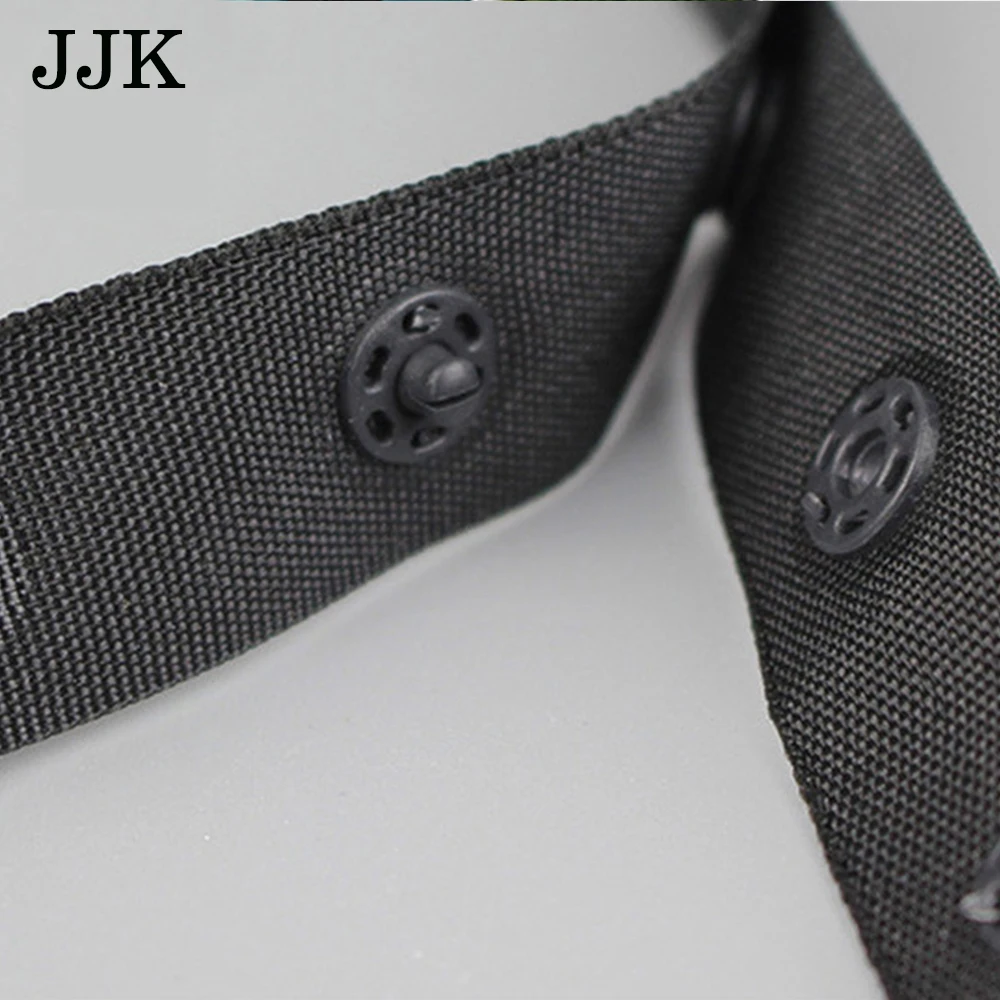 New arrived 5yd/lot 18mm black white plastic snap button ribbon tape trim for garment bag sewing accessories scrapbooking DIY