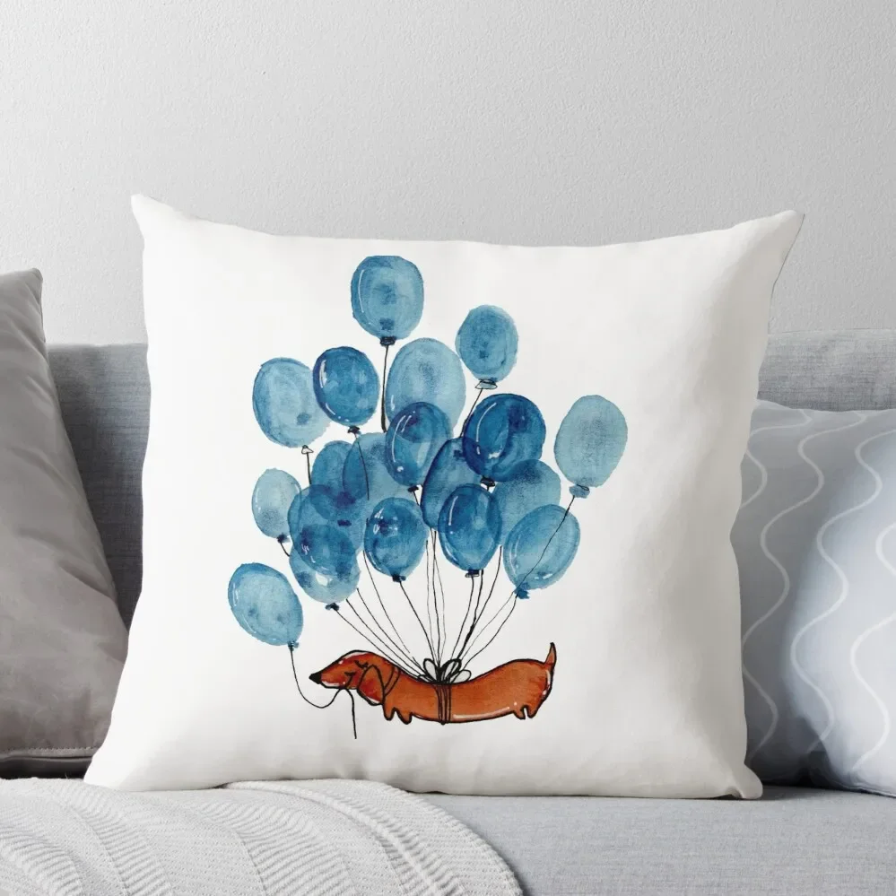 

Dachshund dog and balloons Throw Pillow home decor items Pillow Cases