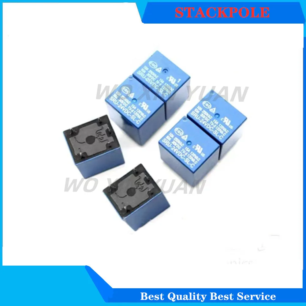 

10pcs Relay SRU-05VDC-SL-C SRU-12VDC-SL-C SRU-24VDC-SL-C SRU-05VDC-SL-A 5V 12V 24V 250VAC 5PIN 4PIN Relays Relais