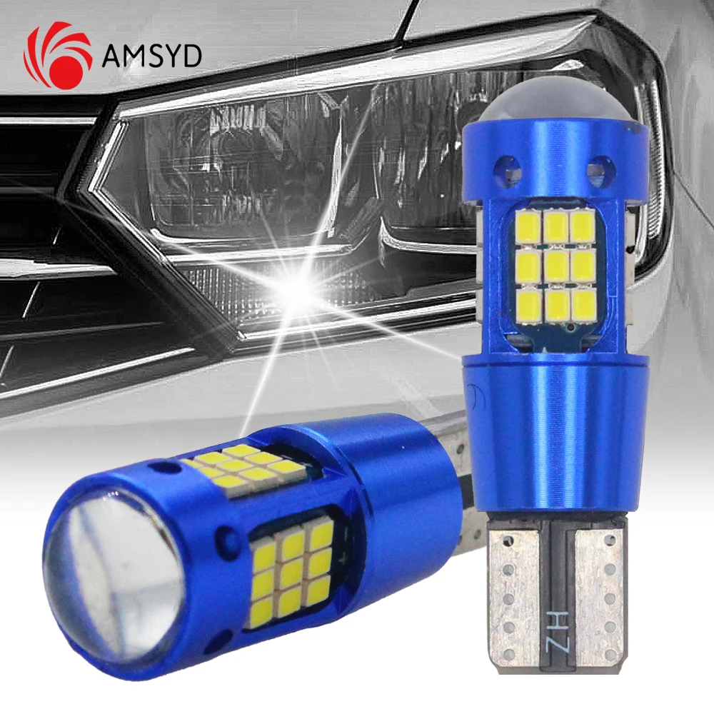 10x Lampadine LED T10 W5W CANBUS - 12V Per Auto, Luci Interna, Targa E Posizione - Bianco 6000K