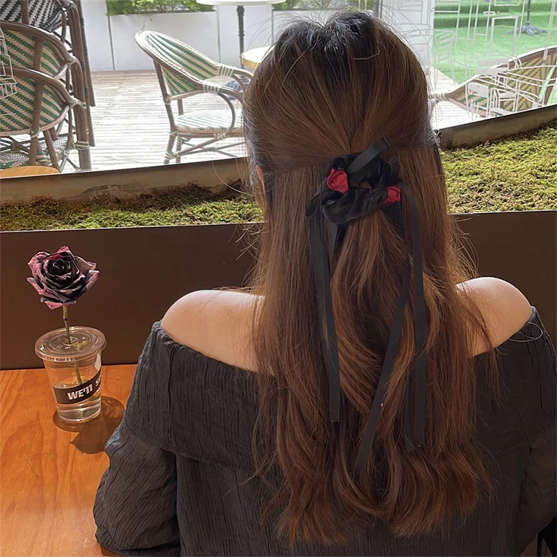 

Заколка для волос в виде Розы во французском ретро-стиле, аксессуар для волос в виде цветка для девочек, держатель для конского хвоста