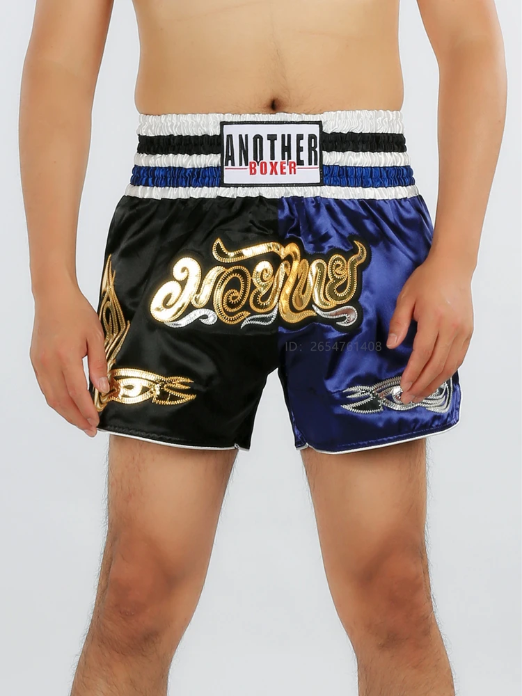 Men's Boxing Shorts Kickboxing Short Muay Thai Women Child Martial Arts Training Team Clothes Gym Grappling BJJ Cage Fight Pants mma shorts