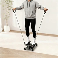 Mini Twist Stepper with LCD Display, Hydraulic Stepper with 2 Detachable Ropes, Total Body Cardio Exercise Machine for Home Use 3