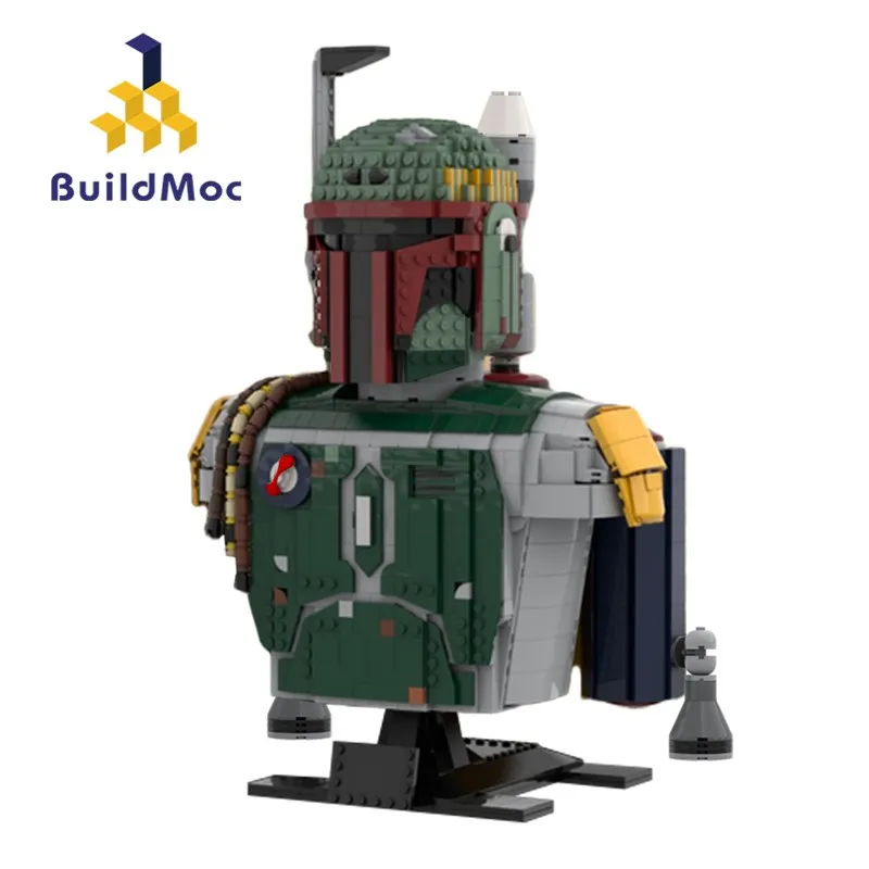 

Buildmoc, космические войны, охотник, фетты, бюст, робот, модель MOC, набор строительных блоков, наборы, игрушки для детей, подарки, игрушки, 2419 шт., кирпичи