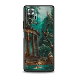 Renaissance Art Painting Black Phone Case - Stylish and Elegant Design for Redmi 12C (A4)